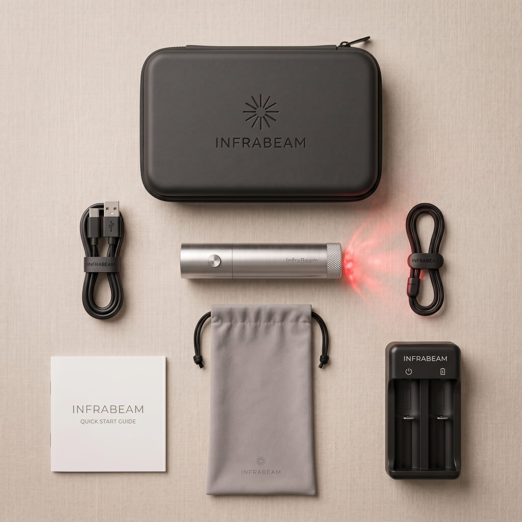 RadiBeam RB3 in-the-box flat lay